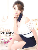 an/AOC-2549/セットアップ/ミニドレス/ツーカラー/タイトワンピース/キャバドレス/ベルト付き/襟付き/KT