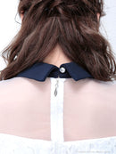 an/AOC-2549/セットアップ/ミニドレス/ツーカラー/タイトワンピース/キャバドレス/ベルト付き/襟付き/KT