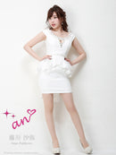 ａｎ/AOC-2577/ナイトドレス/キャバドレス/ドレス/ワンピース/ミニ/ペプラム/タイトワンピース/KT