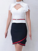 an/AOC-2720/セットアップ/ミニドレス/ベルト付き