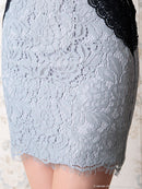 An/AOC-3043/ナイトドレス/キャバドレス/ドレス/ミニドレス/ベルト付き/ブローチ