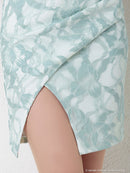 an/AOC-3063/ワンピース/ミニドレス/キャバドレス/レース/Vネック/フリル/タイト/ベルト付き