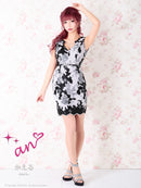 an/AOC-3078/ワンピース/キャバドレス/タイトワンピース/ミニドレス/ベルト付き/かえるさん着用/ありささん着用