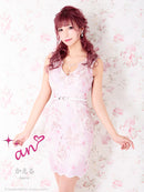 an/AOC-3078/ワンピース/キャバドレス/タイトワンピース/ミニドレス/ベルト付き/かえるさん着用/ありささん着用