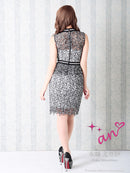 Andy/AOC-3099/セットアップ/ミニドレス/ブローチ付き/水嶋えりかさん着用