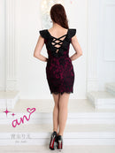 an/AOC-3196/ミニドレス/ナイトドレス/キャバドレス/タイトドレス/ワンピース/ドレス/レース