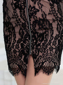 an/AOC-3196/ミニドレス/ナイトドレス/キャバドレス/タイトドレス/ワンピース/ドレス/レース