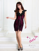 an/AOC-3196/ミニドレス/ナイトドレス/キャバドレス/タイトドレス/ワンピース/ドレス/レース