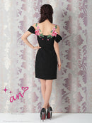 an/AOC-3230/ナイトドレス/ワンピース/ドレス/キャバドレス/刺繍/オフショル/一條りおなさん着用