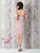 an/AOC-3230/ナイトドレス/ワンピース/ドレス/キャバドレス/刺繍/オフショル/一條りおなさん着用