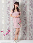 an/AOC-3230/ナイトドレス/ワンピース/ドレス/キャバドレス/刺繍/オフショル/一條りおなさん着用