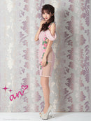 an/AOC-3230/ナイトドレス/ワンピース/ドレス/キャバドレス/刺繍/オフショル/一條りおなさん着用