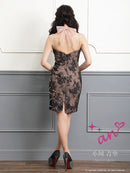 an/AOC-3263/ワンピース/ミニドレス/総レース/バックリボン/小川青空さん着用