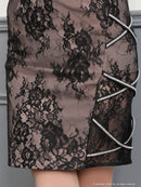 an/AOC-3263/ワンピース/ミニドレス/総レース/バックリボン/小川青空さん着用