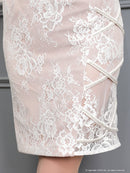 an/AOC-3263/ワンピース/ミニドレス/総レース/バックリボン/小川青空さん着用