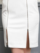 an/AOC-3264/ワンピース/ミニドレス/レース/ワンショルダー/ベルト付き/左腕袖あり/小川青空さん着用