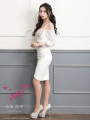 an/AOC-3265/ワンピース/ミニドレス/ベルト付き/袖あり/長袖/小川青空さん着用/フロントジップ