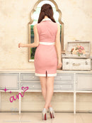 an/AOC-3267/ワンピース/ミニドレス/キャバドレス/襟付き