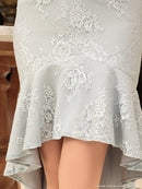 an/AOC-3276/ワンピース/ミニドレス/マーメイド/オフショルダー/総レース/タイトワンピース