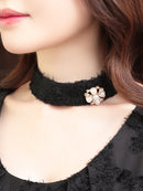 an/AOC-3283/ワンピース/ミニドレス/レース/チョーカー/ベルト付き