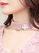 an/AOC-3283/ワンピース/ミニドレス/レース/チョーカー/ベルト付き