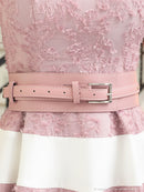 an/AOC-3283/ワンピース/ミニドレス/レース/チョーカー/ベルト付き