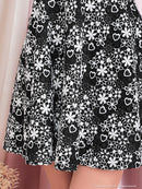 an|AOC-3329/ワンピース/キャバドレス/フレア/総レース/ハート/襟付き/花柄/フロントジップ