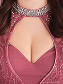 an/AOC-3331/ミニドレス/キャバドレス/ナイトドレス/ジッパードレス/袖あり/フロントジップ