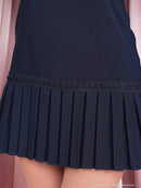 an/AOC-3334/ワンピース/ミニドレス/タイトワンピース/袖あり/小悪魔風ワンピ/桜咲乃愛さん着用/小川青空さん着用