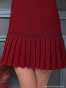 an/AOC-3334/ワンピース/ミニドレス/タイトワンピース/袖あり/小悪魔風ワンピ/桜咲乃愛さん着用/小川青空さん着用