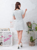 an/AOC-3355/ワンピース/ミニドレス/ツイード