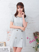 an/AOC-3355/ワンピース/ミニドレス/ツイード