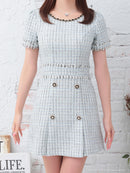 an/AOC-3355/ワンピース/ミニドレス/ツイード
