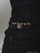 an/AOC-3393/ワンピース/ミニドレス/ツイード/袖あり/長袖/フロントジップ