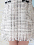 an/AOC-3394/ワンピース/タイトワンピース/ツイード/ブローチ付き