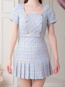 an/AOC-3410/セットアップ/ミニドレス/ツイード