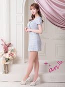 an/AOC-3410/セットアップ/ミニドレス/ツイード