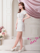 an/AOC-3410/セットアップ/ミニドレス/ツイード