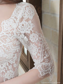 an/AOC-3426/ワンピース/ミニドレス/ワンカラー/レース/袖あり/プリーツ