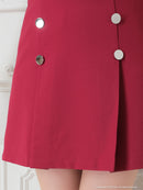 an/AOC-3426/ワンピース/ミニドレス/ワンカラー/レース/袖あり/プリーツ