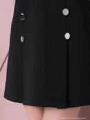 an/AOC-3426/ワンピース/ミニドレス/ワンカラー/レース/袖あり/プリーツ