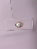 an/AOC-3427/ワンピース/ミニドレス/レース/フリル/パールボタン/切替ワンピース/桜咲乃愛さん着用