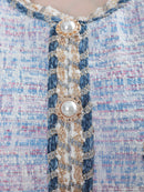 an/AOC-3433/ワンピース/ミニドレス/タイトワンピース/韓国風/ツイード