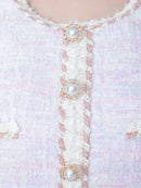 an/AOC-3433/ワンピース/ミニドレス/タイトワンピース/韓国風/ツイード