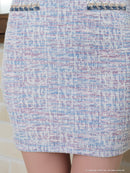 an/AOC-3433/ワンピース/ミニドレス/タイトワンピース/韓国風/ツイード