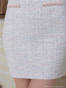 an/AOC-3433/ワンピース/ミニドレス/タイトワンピース/韓国風/ツイード