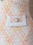 an/AOC-3436/ワンピース/ミニドレス/チェク柄/ツイード/韓国風/袖あり/ストレッチ/桜咲乃愛さん/如月れいさん着用