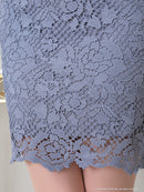 an/AOC-3440/ワンピース/タイトワンピース/キャバドレス/オフショルダー/総レース/フロントジップ