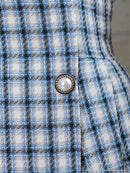 an/AOC-3443/ワンピース/ミニドレス/タイトワンピース/ツイード/パールボタン