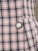 an/AOC-3443/ワンピース/ミニドレス/タイトワンピース/ツイード/パールボタン